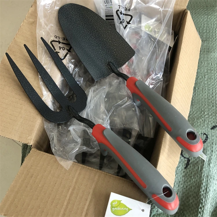 外贸款园艺工具加厚小铲子三齿叉养花种菜赶海工具
