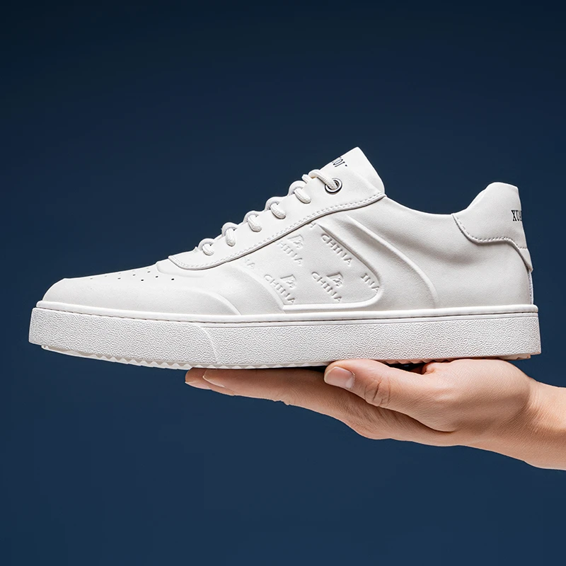 特大码男鞋2025年春季新款潮流板鞋英伦风擦色休闲鞋软底小白鞋男