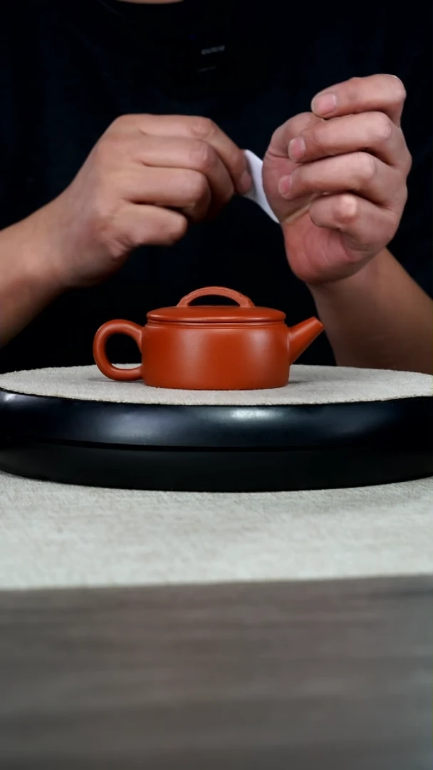 【闪购商品】朱泥茶壶徐霞赵庄朱泥汉瓦100CC