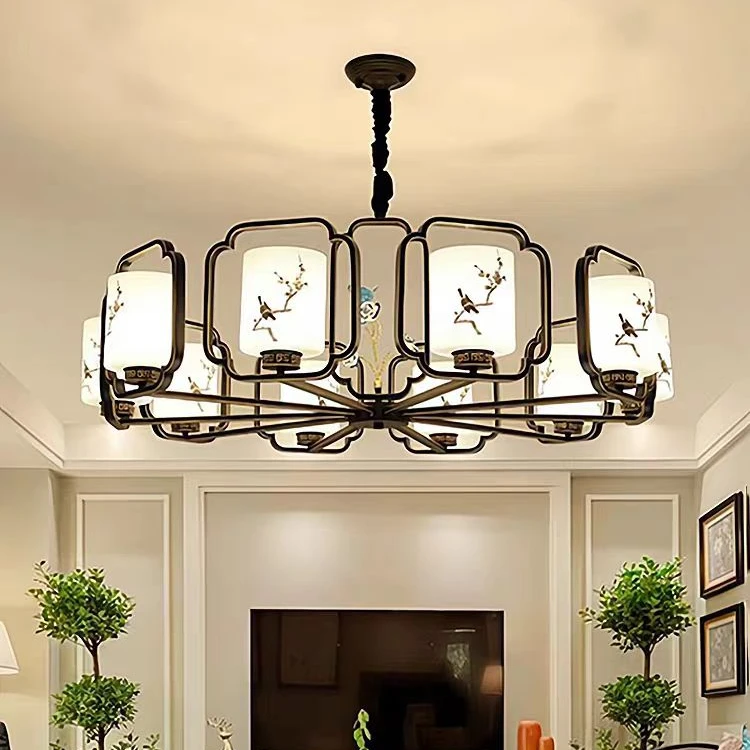 新中式现代简约客厅复古禅意中国风卧室书房酒店大厅餐厅灯具吊灯