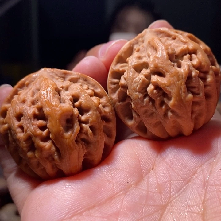 文玩核桃把件东北楸子173