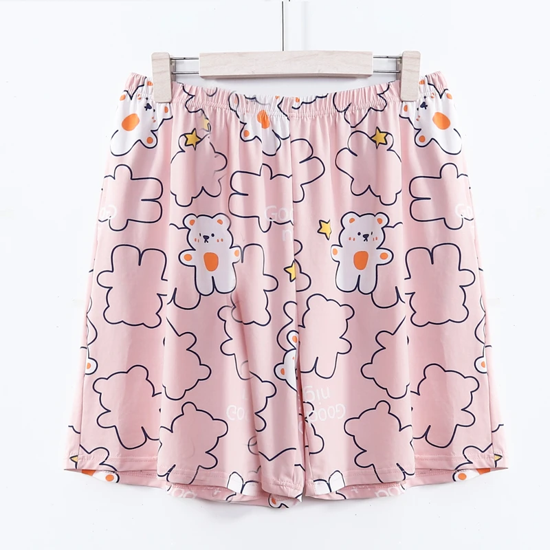 大码睡裤卡通印花短裤加肥加大码简约夏季宽松款280斤休闲家居裤