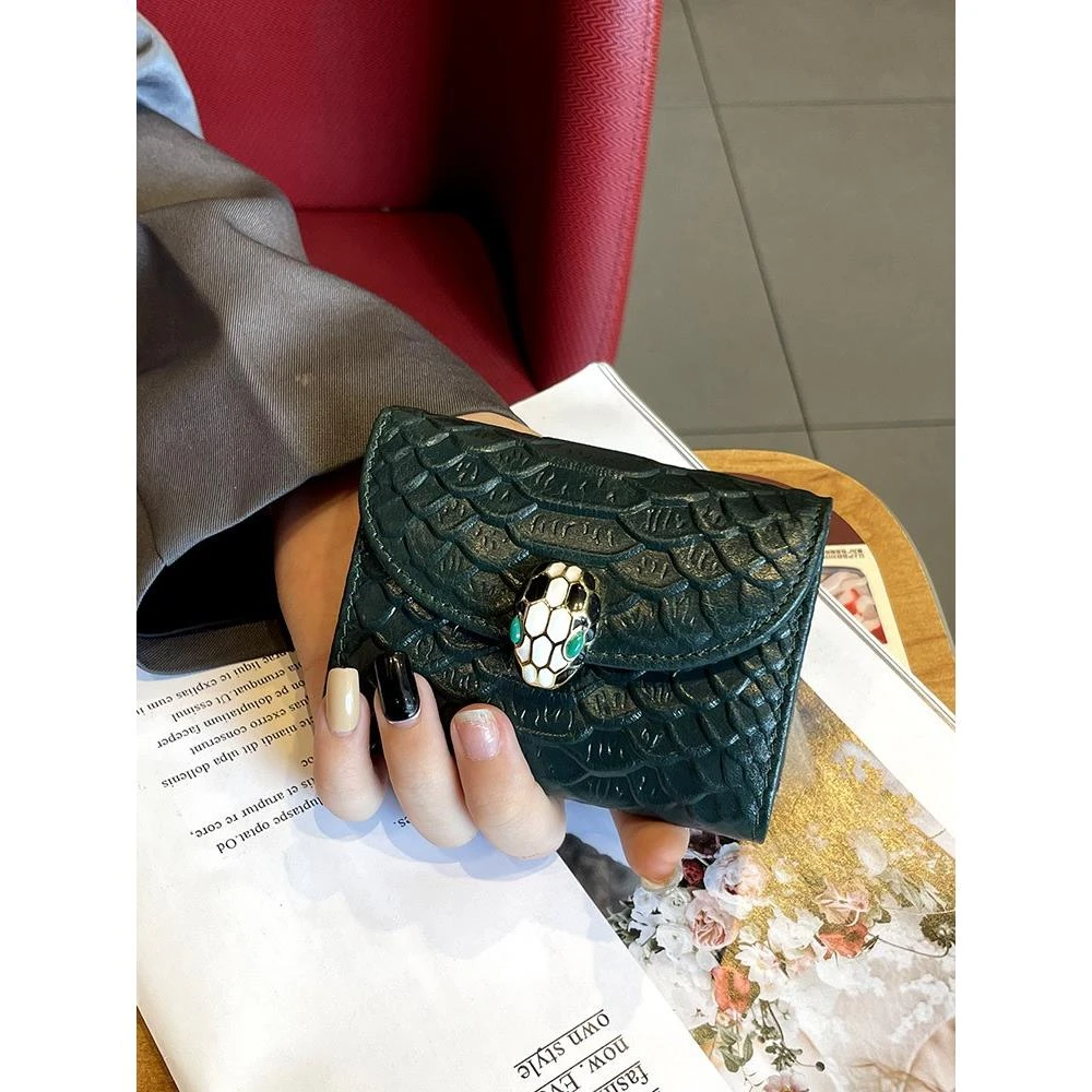 卡包女士小巧真皮精致高档多卡位2023新款网红防消磁高级感放卡的