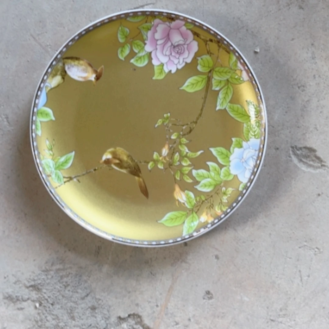 【闪购商品】陶瓷盘琴瑟和鸣六寸骨碟10个瑕疵