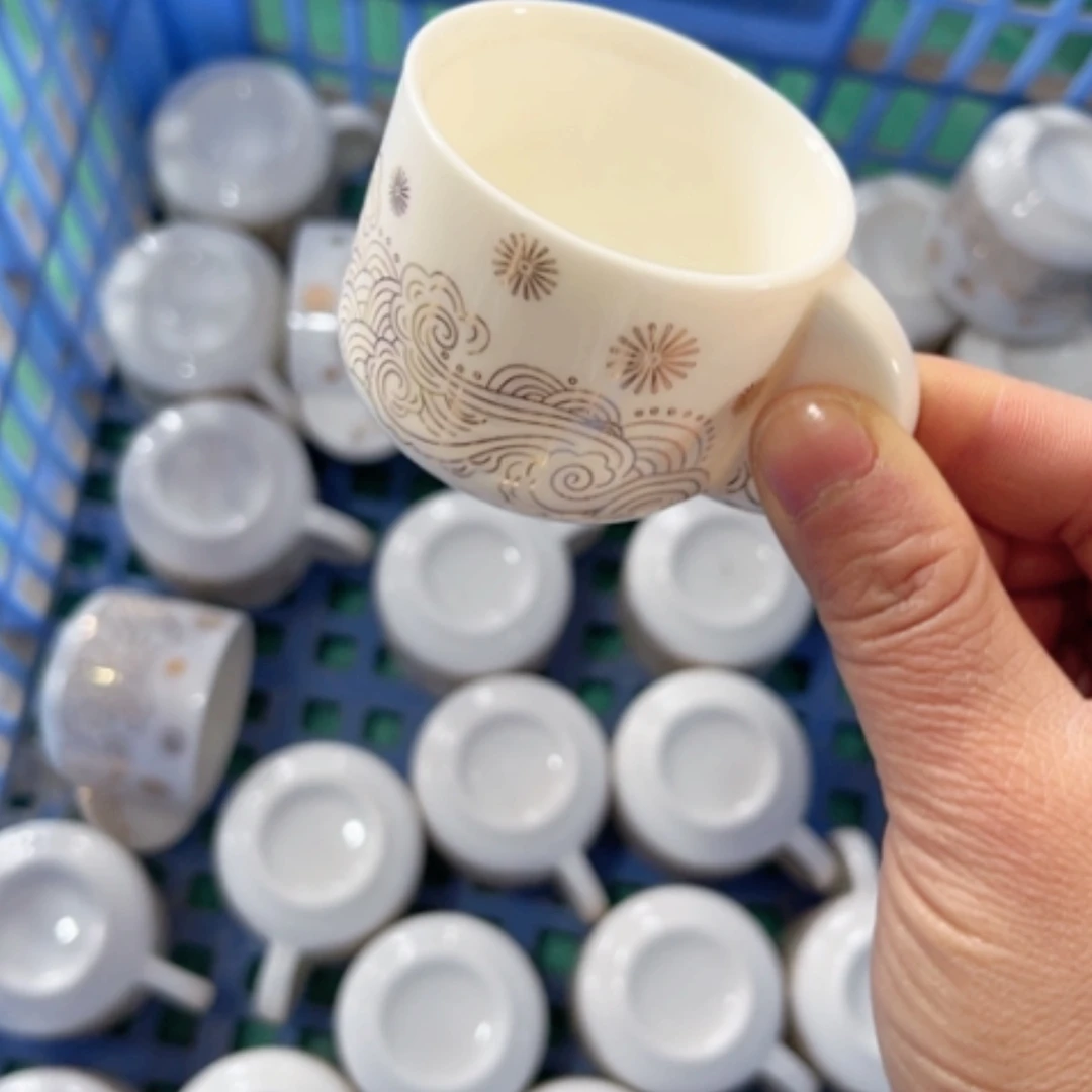 【闪购商品】陶瓷盘小杯杯10个瑕疵
