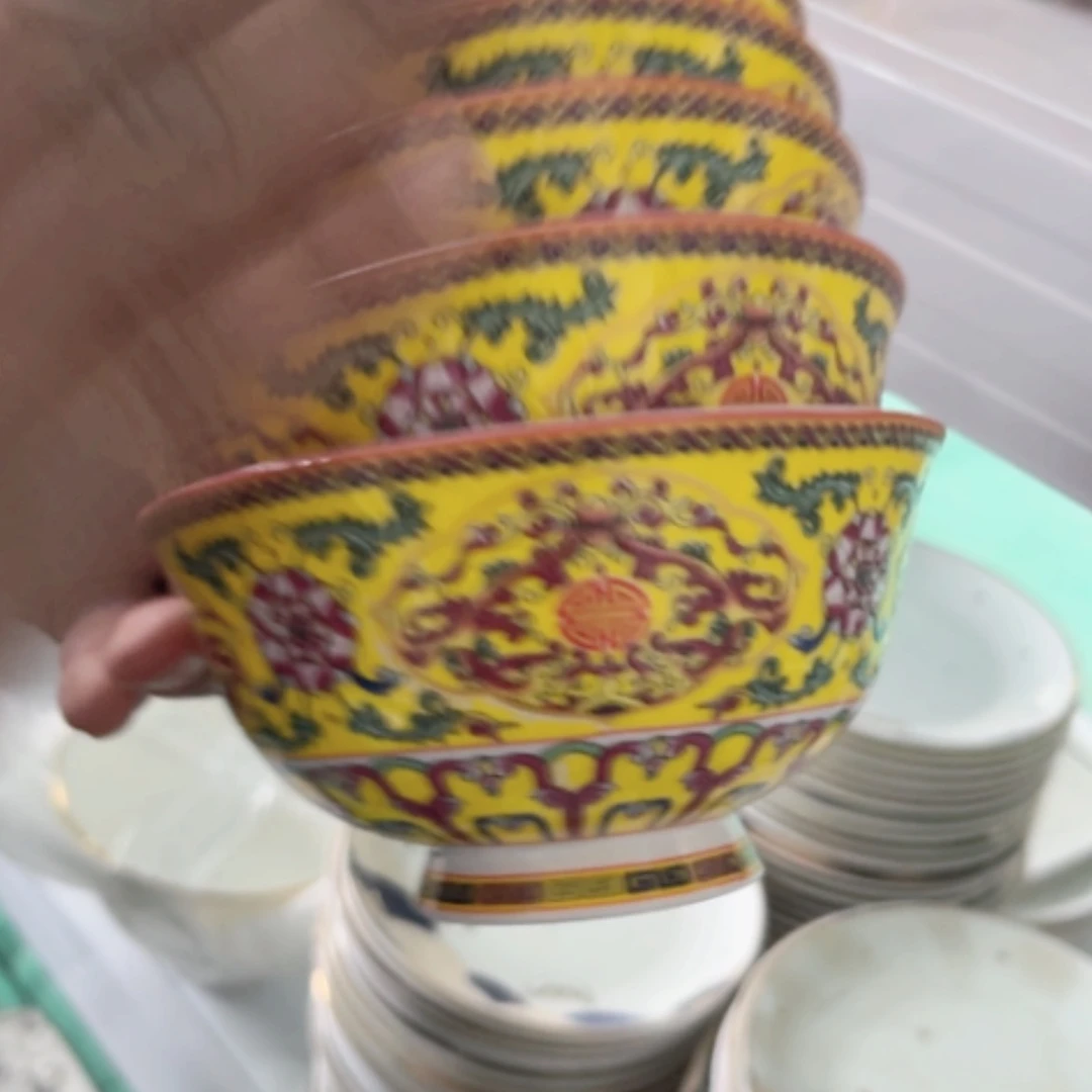 【闪购商品】陶瓷盘s50碗6个瑕疵