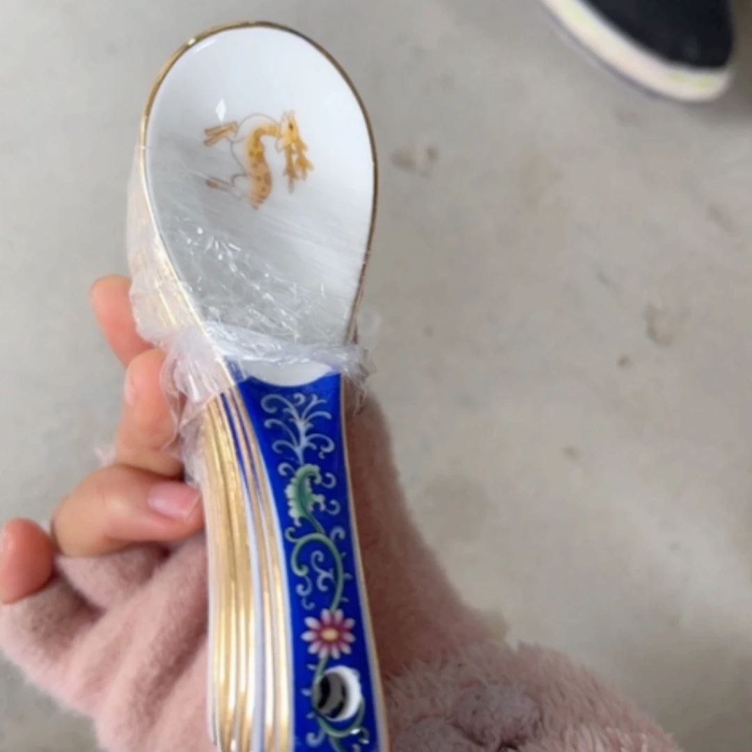 【闪购商品】陶瓷盘057小勺10个瑕疵