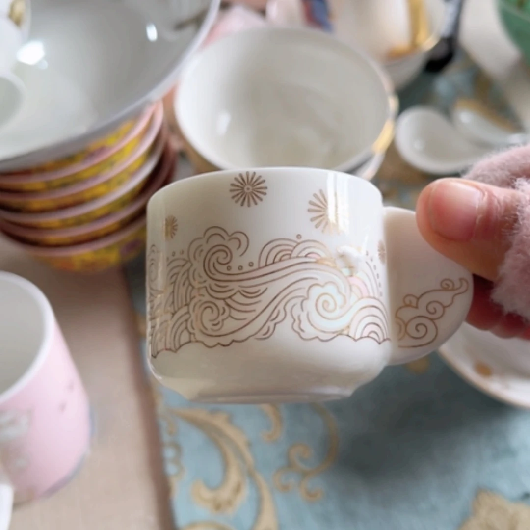 【闪购商品】陶瓷盘小杯10个瑕疵