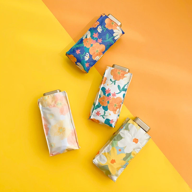 【迷你小伞】口袋太阳伞防晒便捷晴雨两用遮阳伞女防紫外线六折伞