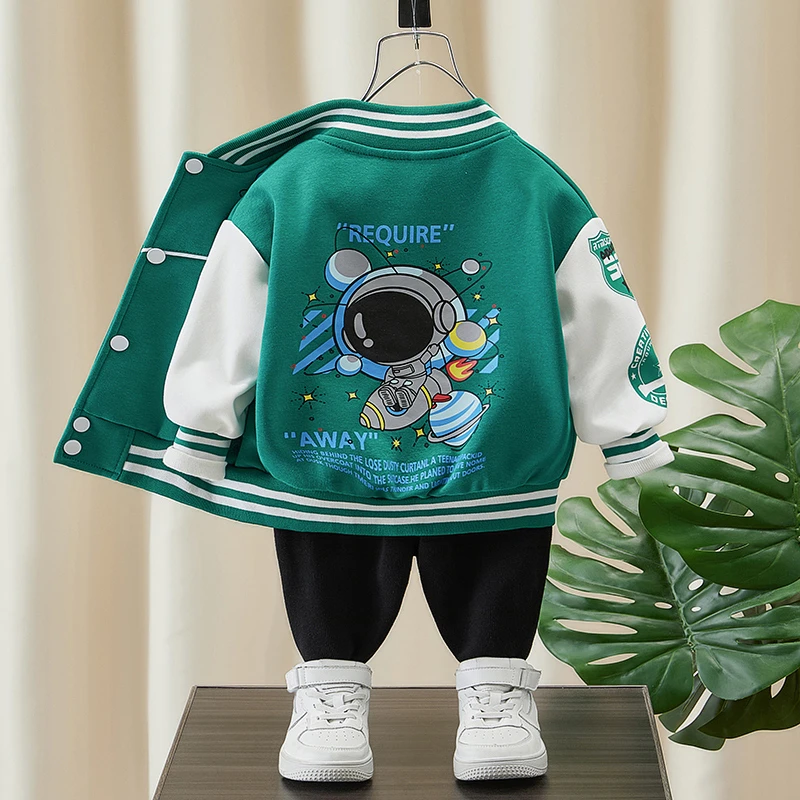 男童外套春秋季2023新款街星球棒球服宝宝韩版痞帅时髦夹克上衣潮