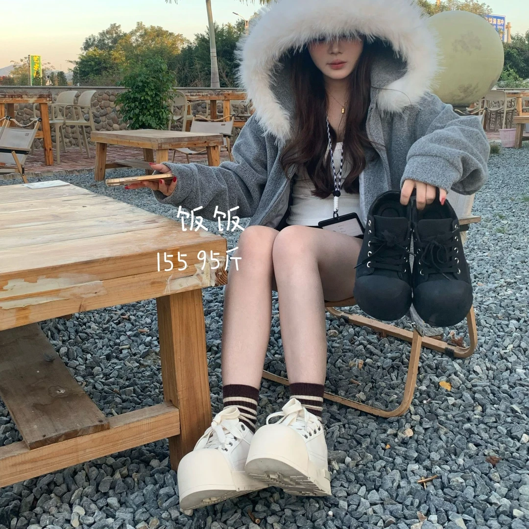 BBF【小大头鞋】增高厚底米奇大头缩小版皮吸汗不臭脚