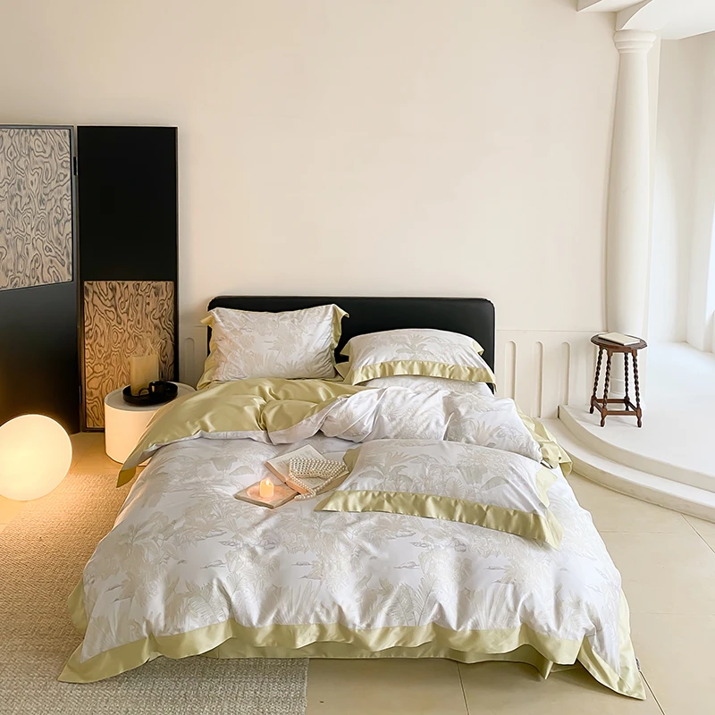 金太阳春夏精品柔顺丝滑高质量睡眠天棉缎轻奢风四件套
