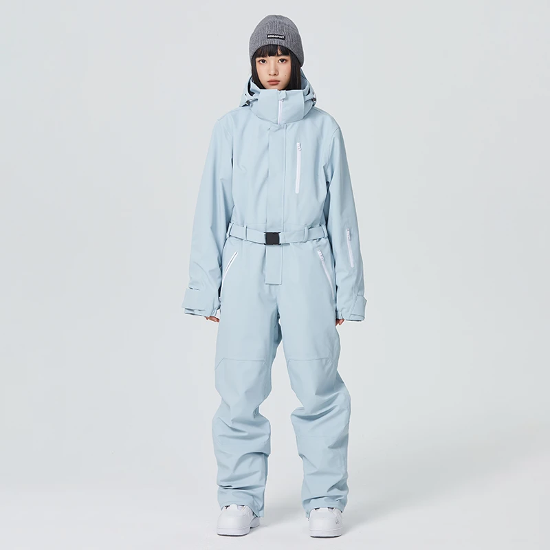 Searipe连体滑雪服女防水防风保暖单板双板加厚户外男滑雪衣套装