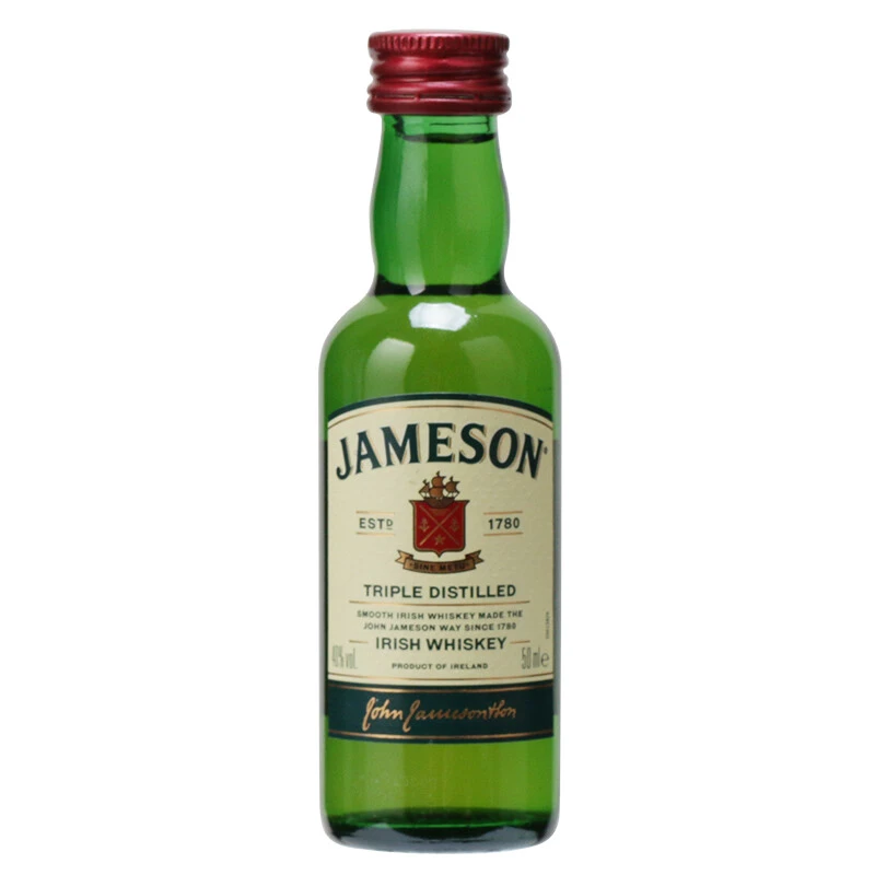 Jameson尊美醇爱尔兰进口威士忌洋酒50ml×1瓶小酒伴便利店调酒