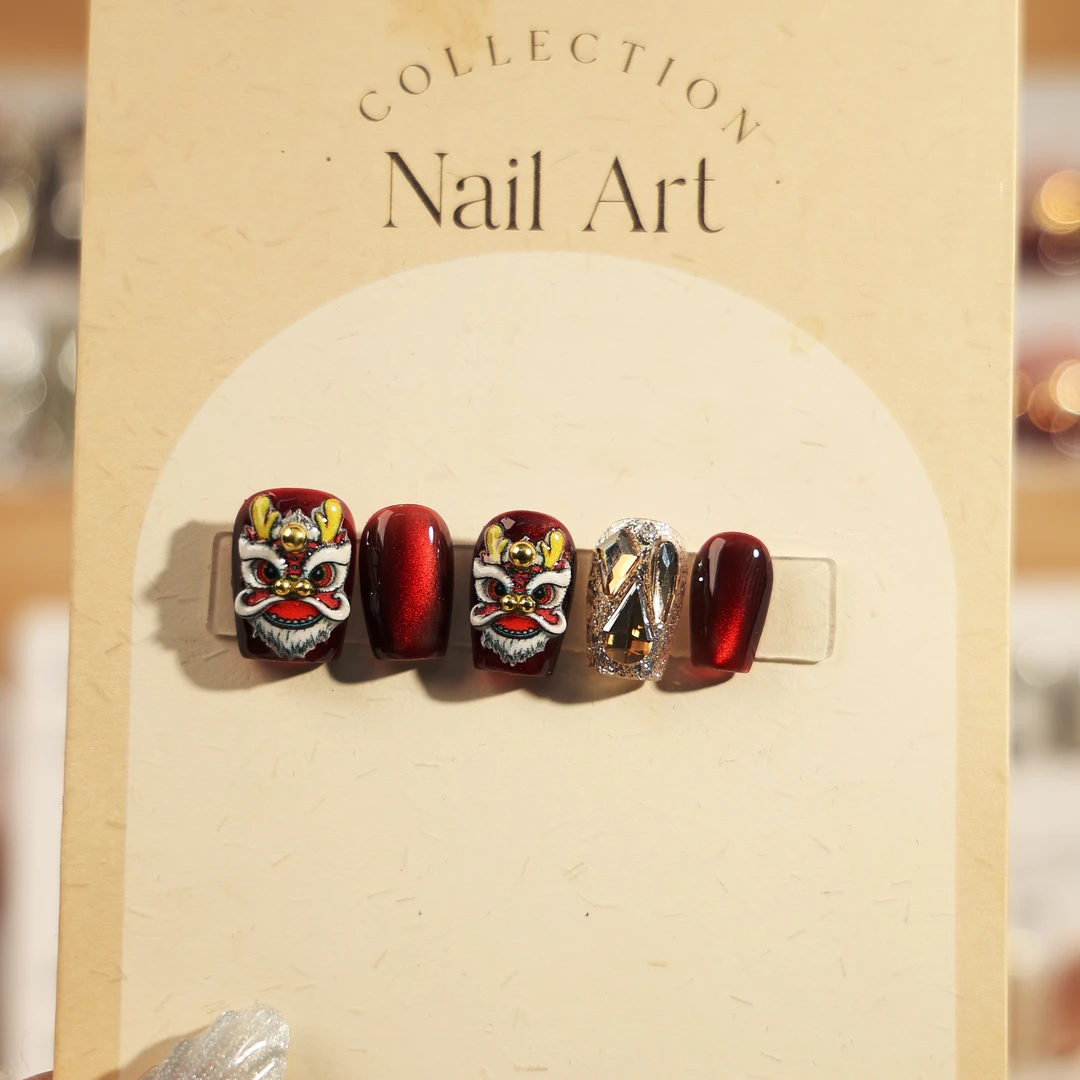 【小龙包】纯手工穿戴甲轻奢显白百搭纯欲款可反复使用