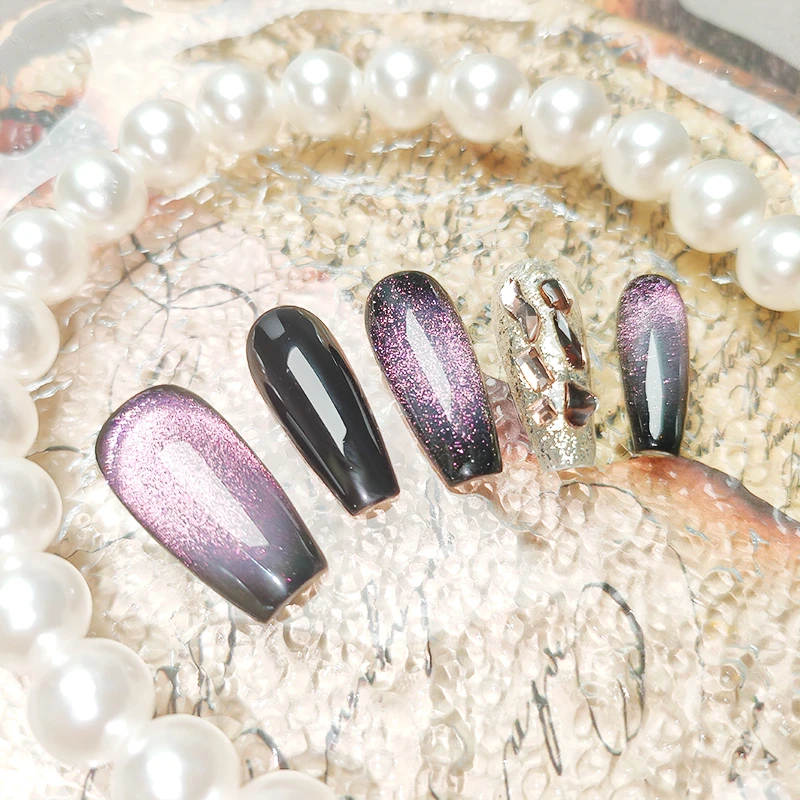 【黑莓】纯手工穿戴甲轻奢显白百搭纯欲反复使用