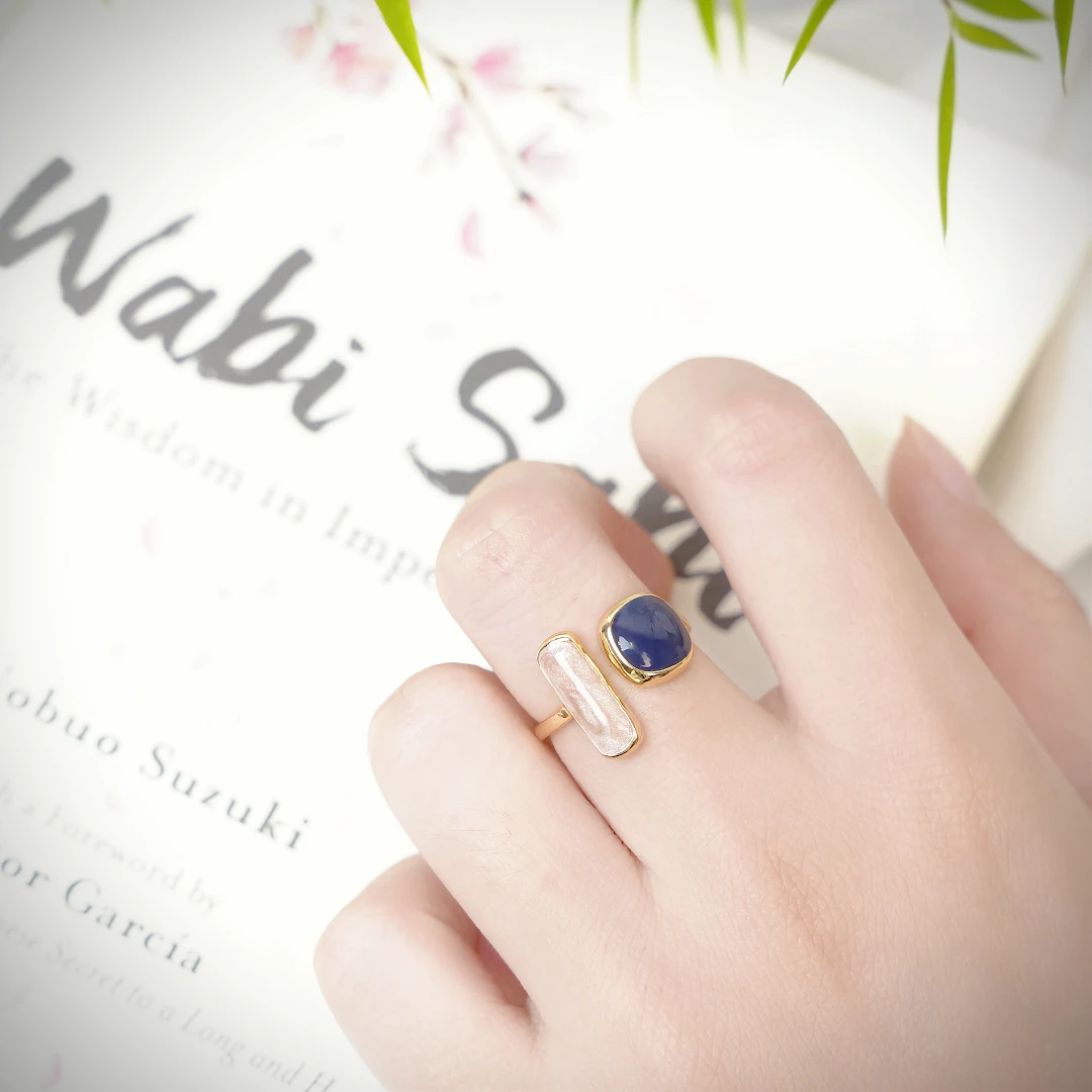 铜合金戒指 铜合金133 不规则图案开口可调节复古戒指.颜色随机