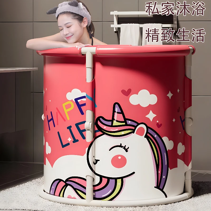 免安装成人两用桶可折叠保温浴盆大人全身家用洗澡浴桶大号小户型