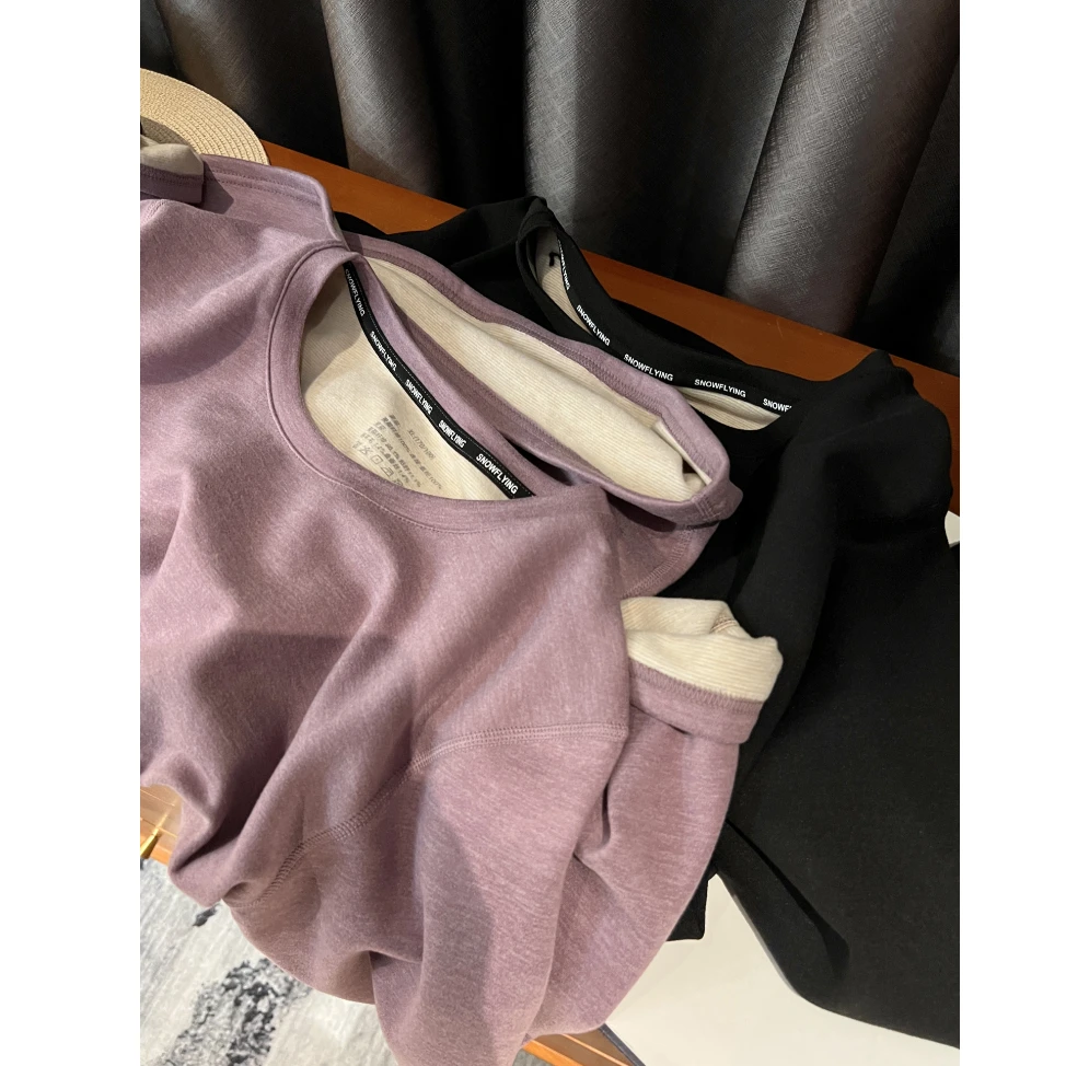 @女款秋冬保暖打底套装 ~亲肤质感长袖长裤两件套  Y2563