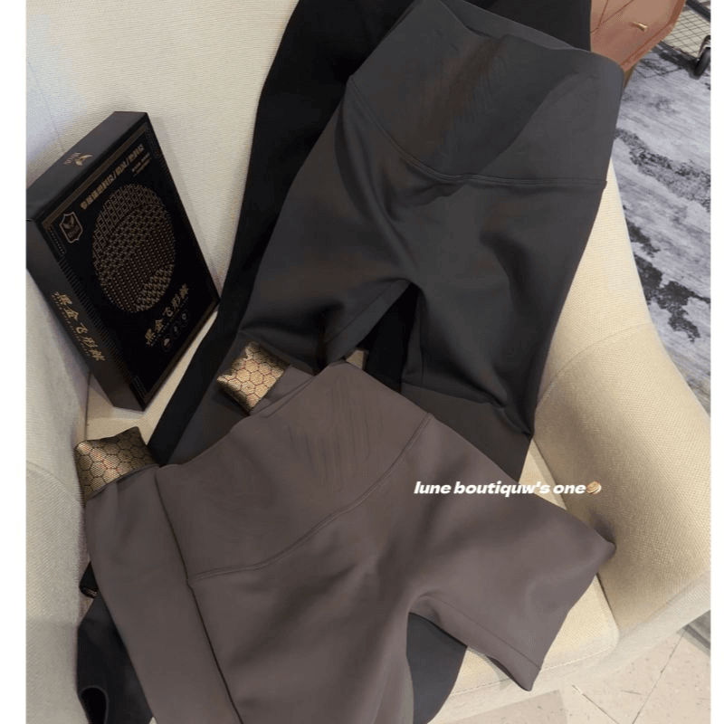 @无尴尬线！加绒保暖锁温高腰显瘦提臀瑜伽裤飞行裤  Y2933