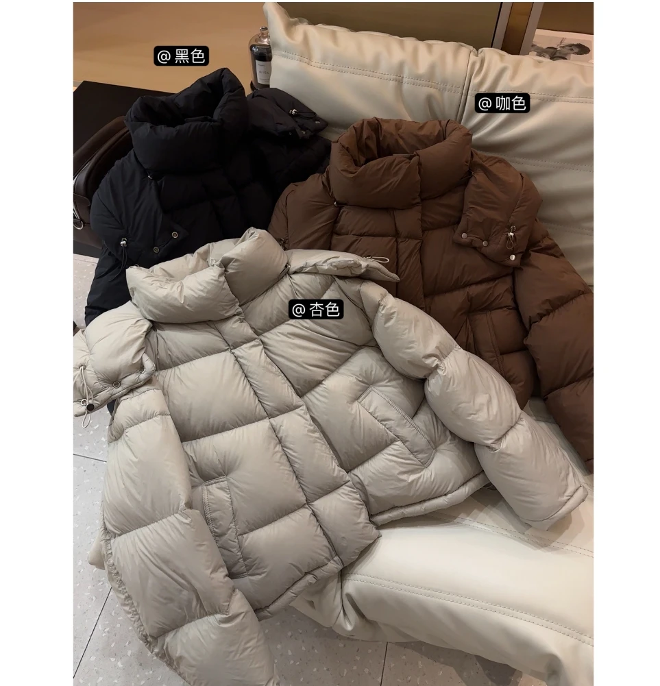 @保暖效果up!! 御寒保暖蓬松连帽羽绒服外套  D3181