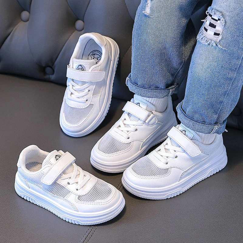 儿童板鞋女童鞋2025新款夏季网鞋透气中大童小白鞋男童网面运动鞋