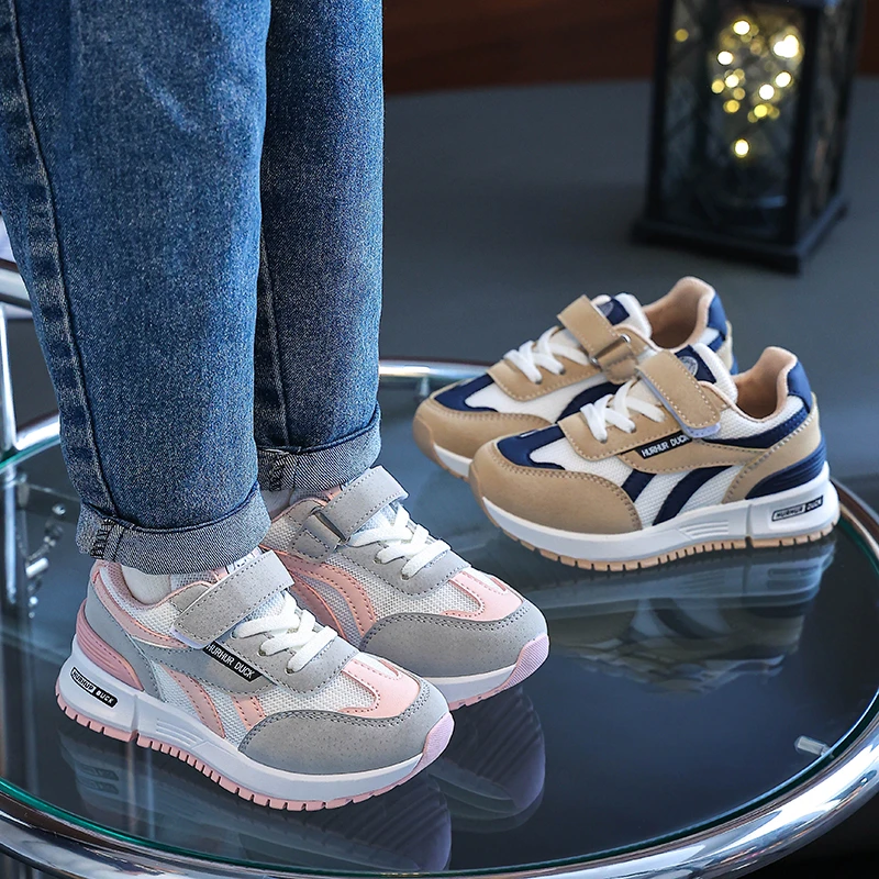 女童运动鞋2025春季新款儿童老爹鞋男童鞋子春秋款休闲大童阿甘鞋