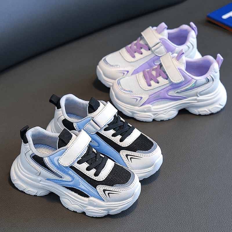 hurhur duck/花花小黄鸭 儿童运动鞋女童鞋子春款2024新款老爹鞋男童透气网鞋休闲学生童鞋