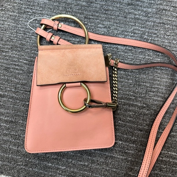95新 Chloe/蔻依 chloe 粉色 单肩包