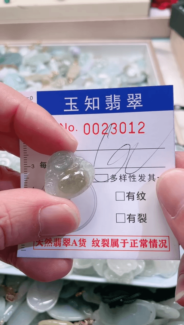 【闪购商品】翡翠颈饰未镶嵌扣头天然A货翡翠