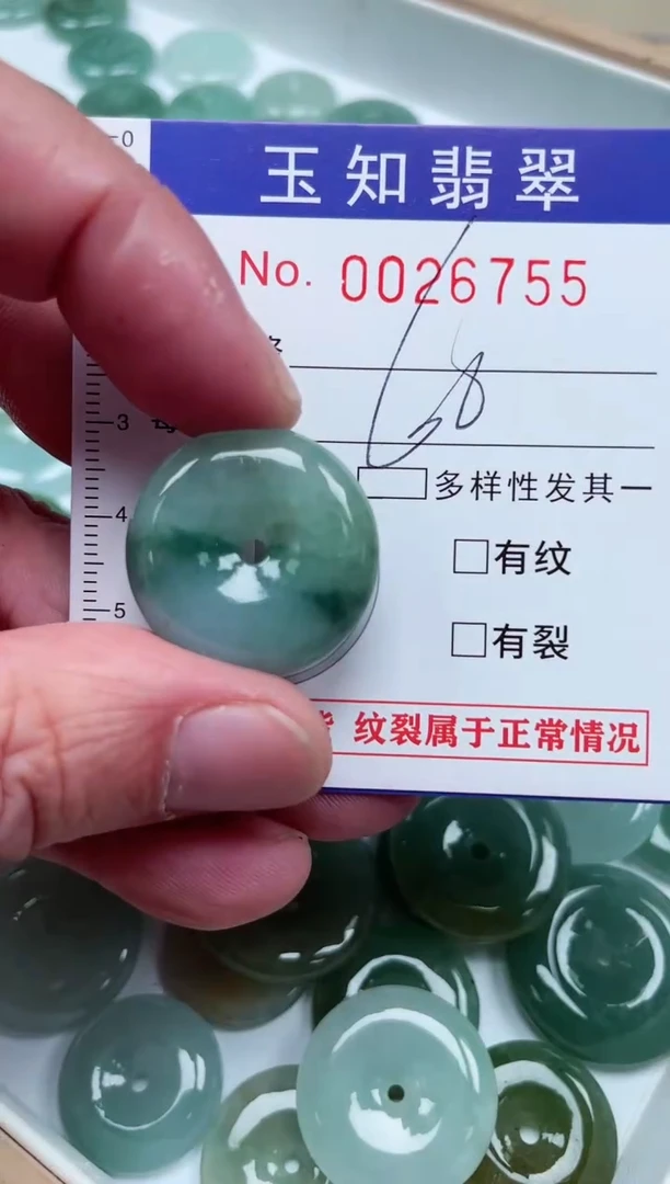【闪购商品】翡翠颈饰未镶嵌扣头天然A货翡翠