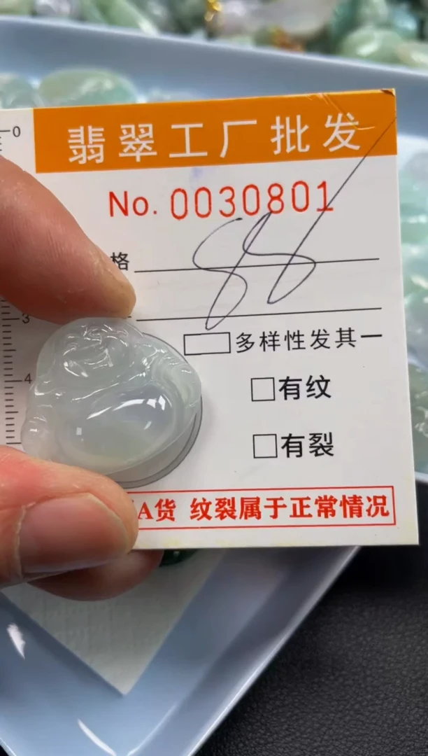 【闪购商品】翡翠颈饰未镶嵌扣头天然A货翡翠XX