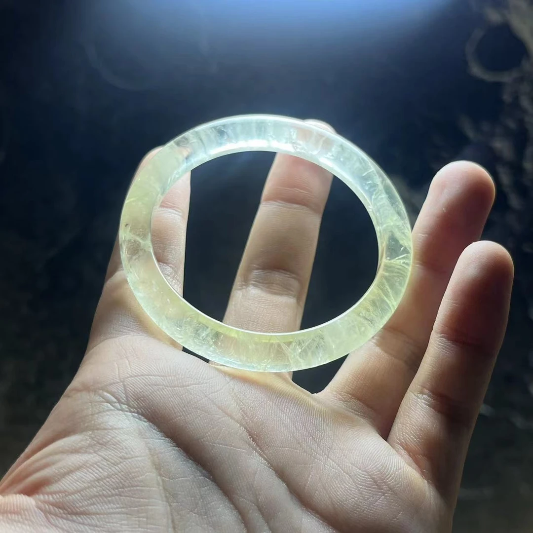 陨石玻璃吊坠 D61 利比亚全透圆环SZ