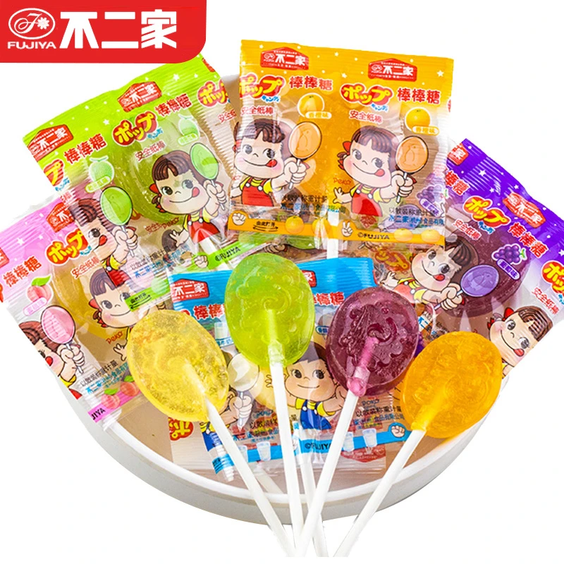 不二家棒棒糖散装水果糖糖果儿童节礼物小零食水果味棒棒糖整箱