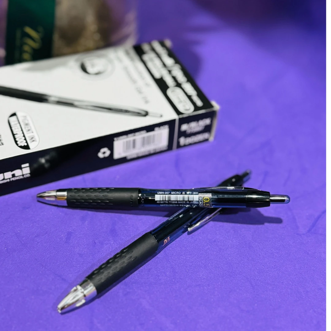 Uni按动双珠中性笔/黑色0.5-LH