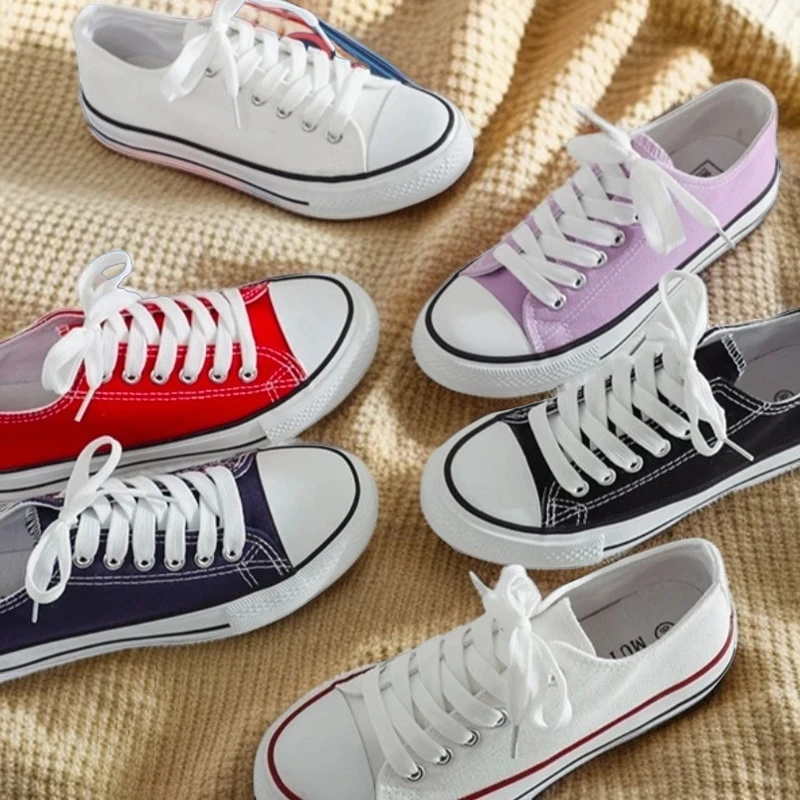 爆款百搭厚底帆布鞋女运动休闲夏季新款学生上班厚底女款小白鞋