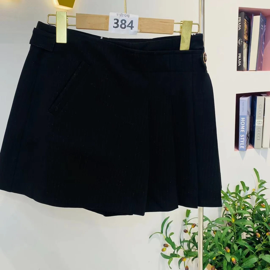 茜舞黑色百搭冬半裙【695379】