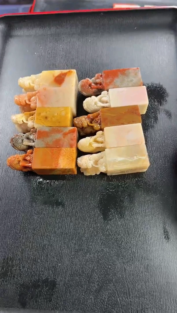 【闪购商品】老挝石印石钮头印章10方