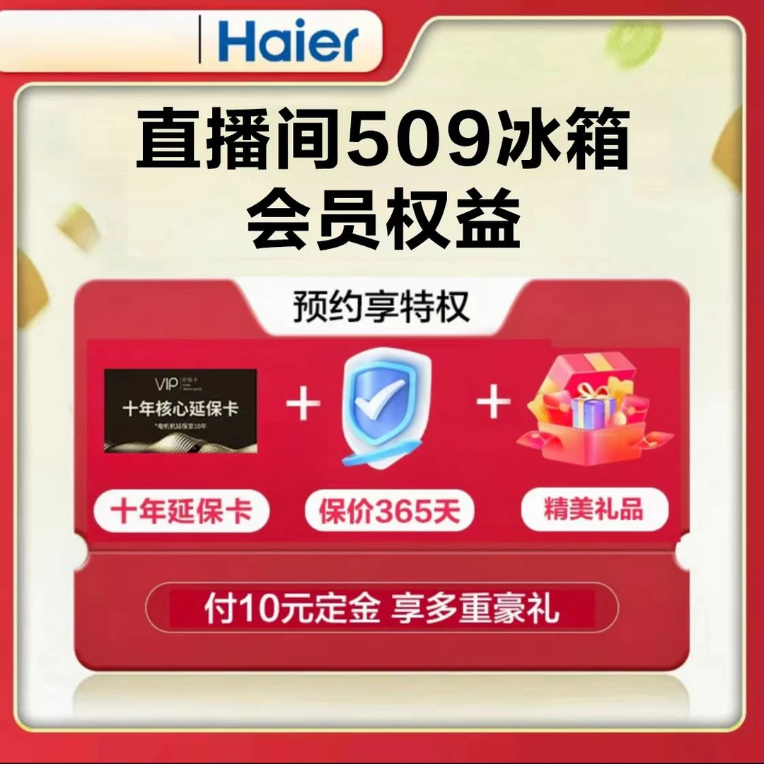 【海尔冰箱政府补贴20%】10元锁定补贴活动权益10.22（单拍无效）
