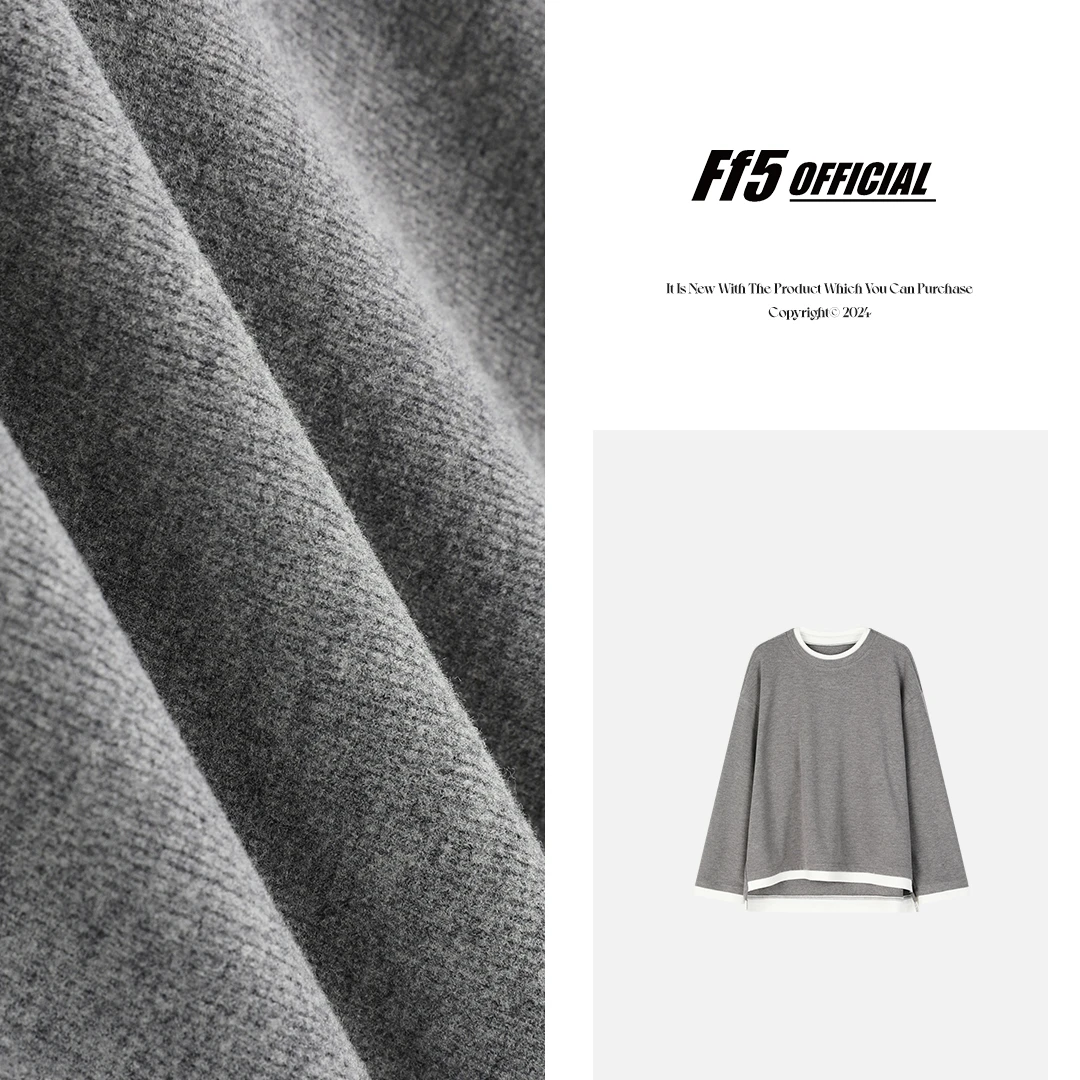 FF5【刚需B入】 拼接撞色双层领上衣FFF23117120