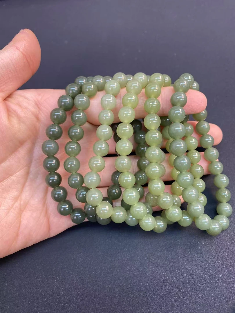 和田玉手串  多样性发货拍一发一 8mm左右