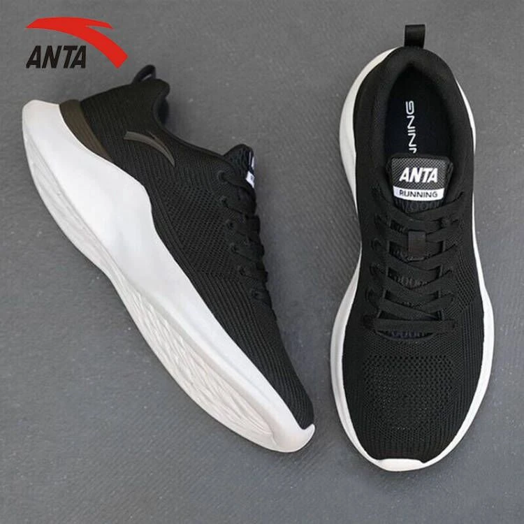 安踏男鞋运动鞋子男秋季网面透气软底跑步鞋运动鞋减震耐磨慢跑鞋