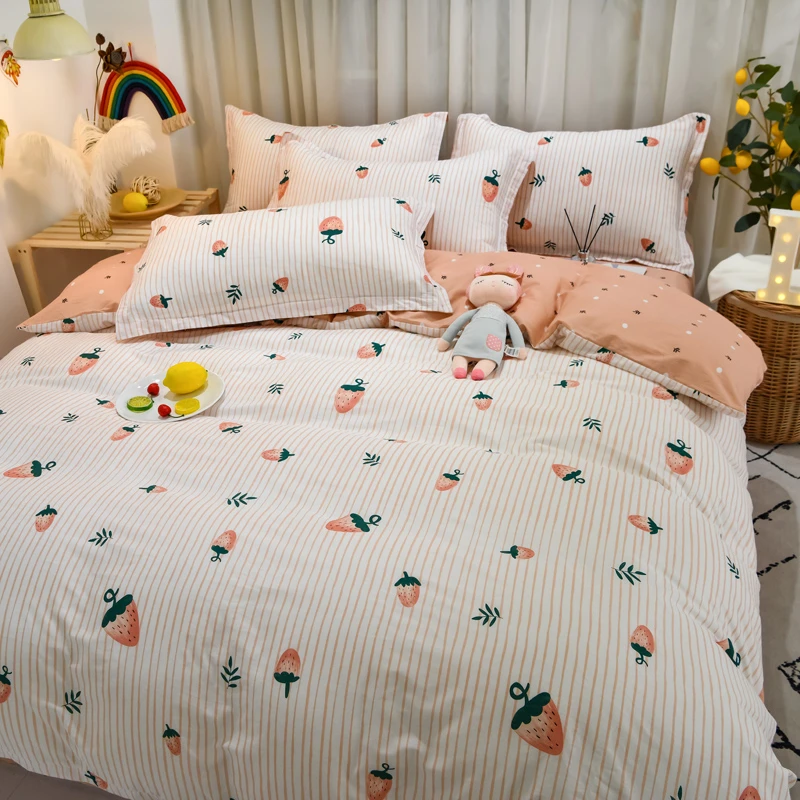 40支全棉床上四件套纯棉100%全棉床单被套床上用品床笠罩  宿舍