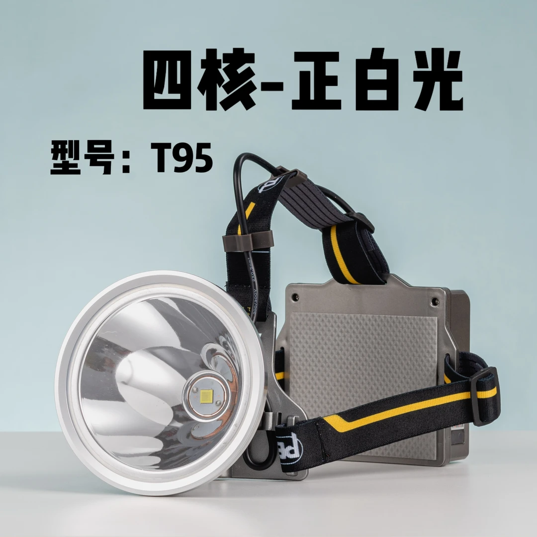 猎霸一号T95高亮升级版后置减力式强光挥手感应户外头灯