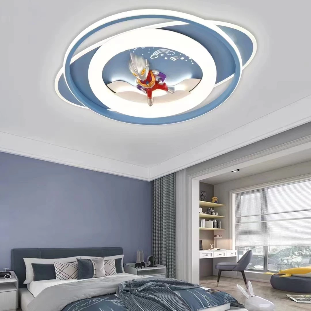 发光树奥特曼护眼吸顶灯灯饰儿童房卧室灯太空人主卧宇航员全光谱