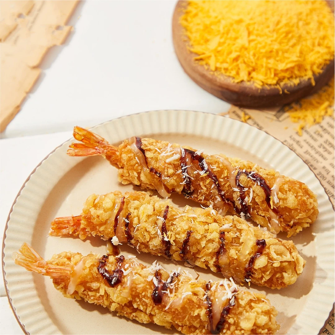 油炸香酥鸡炸香蕉南瓜饼黄白面包糠
