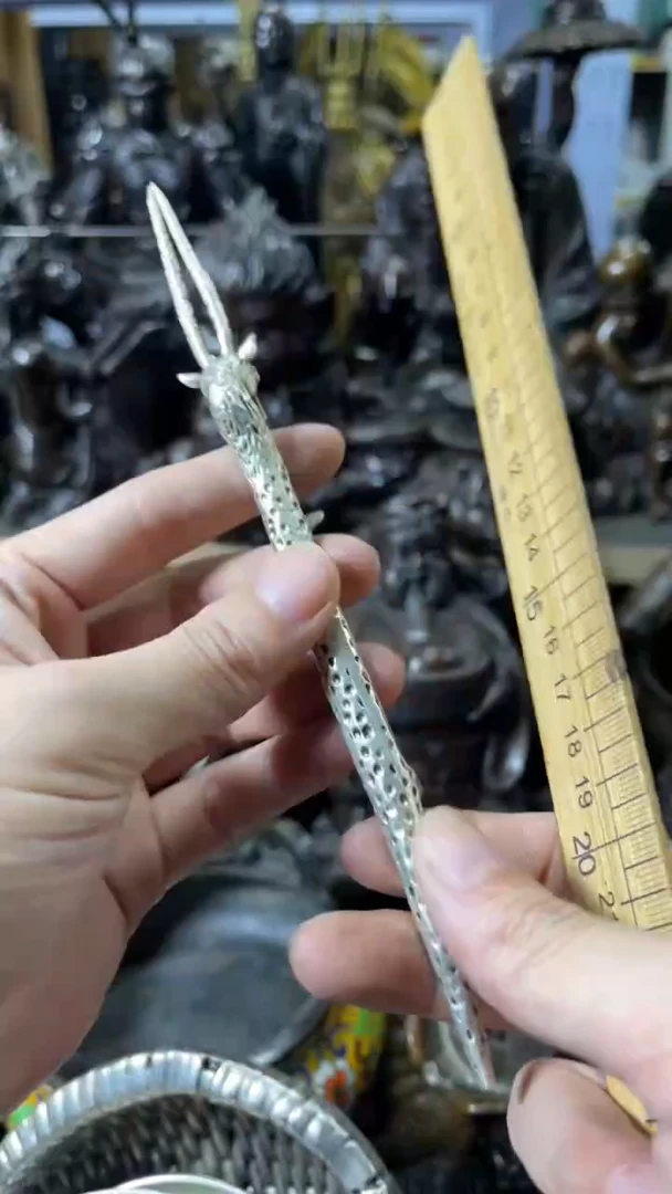 【闪购商品】铜白壶挑铜案台摆件 把玩物件