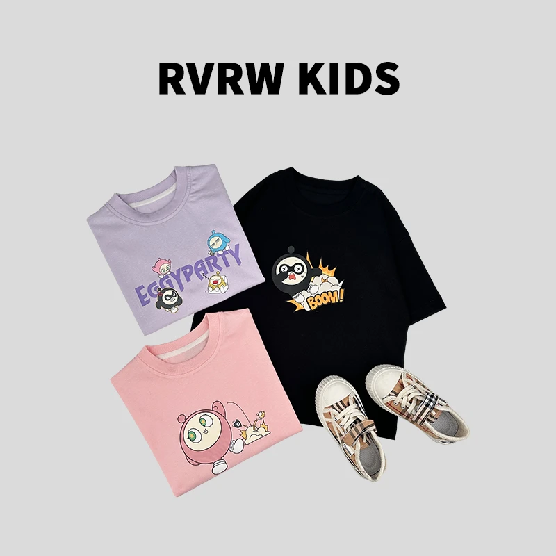卡通2024年新款蛋仔男儿童百搭夏季童装短袖T恤 XY-BB213