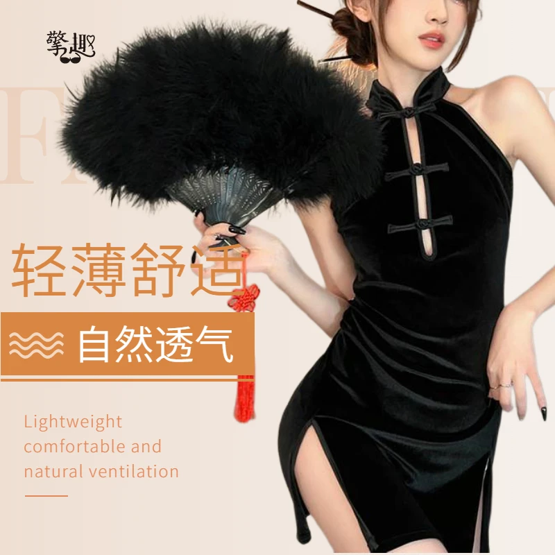 国风轻奢紧身性感纯欲复古气质包臀红丝绒纯欲高开衩显瘦旗袍套装