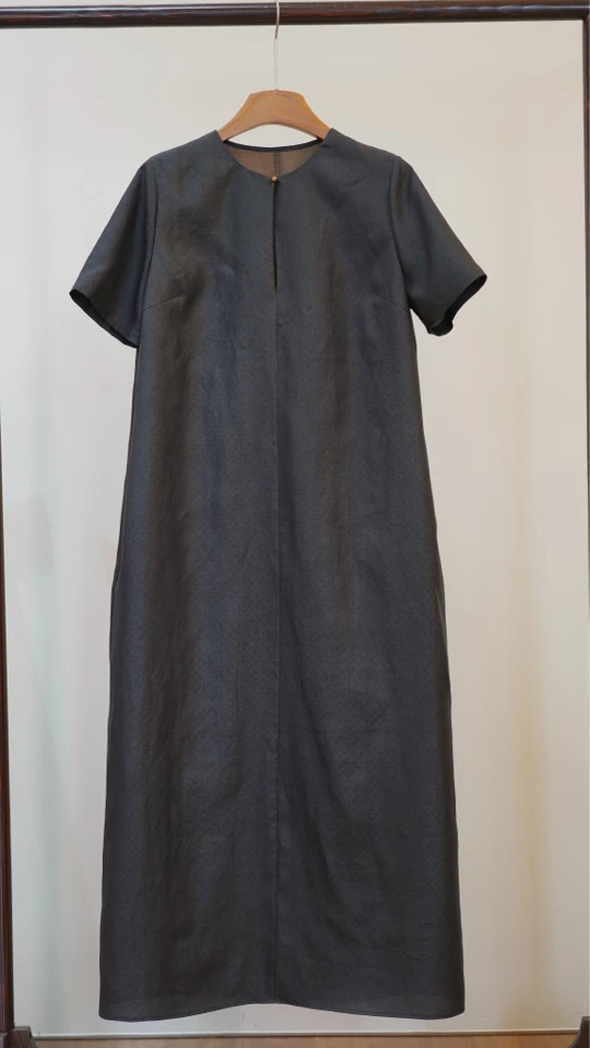 漫蚕·香云纱｜新中式百分桑蚕丝极简调性长裙子 3790